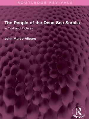 cover image of The People of the Dead Sea Scrolls in Text and Pictures